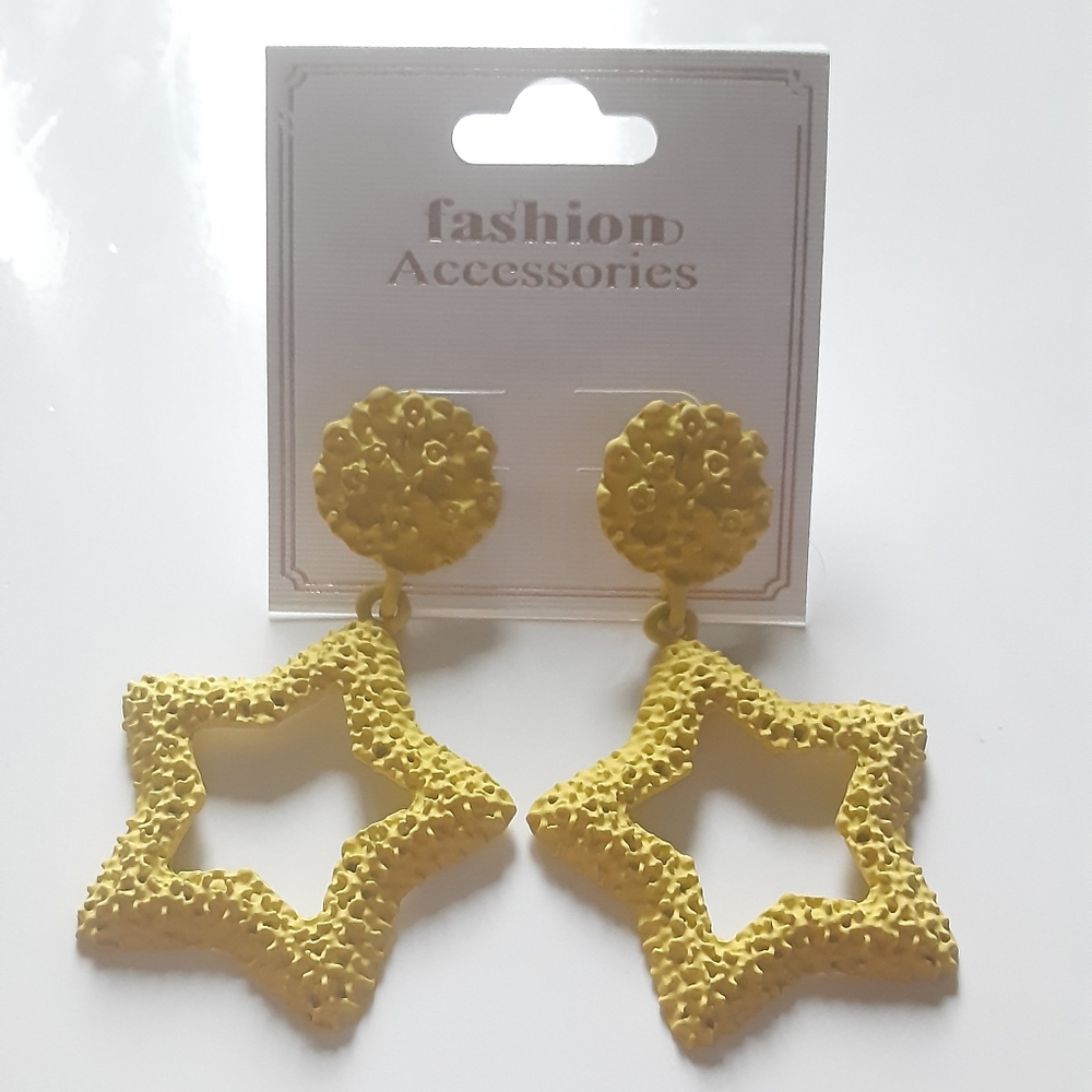 Fashion Accessories Textured Dangle Earrings